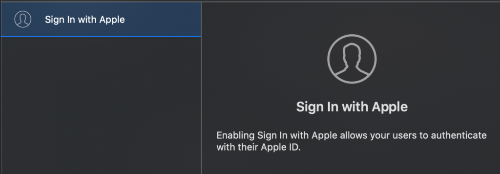 Sign In with Apple - first step of implementation
