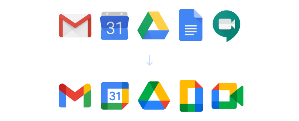 Redesign of Google Workspace (former G-Suite) logo