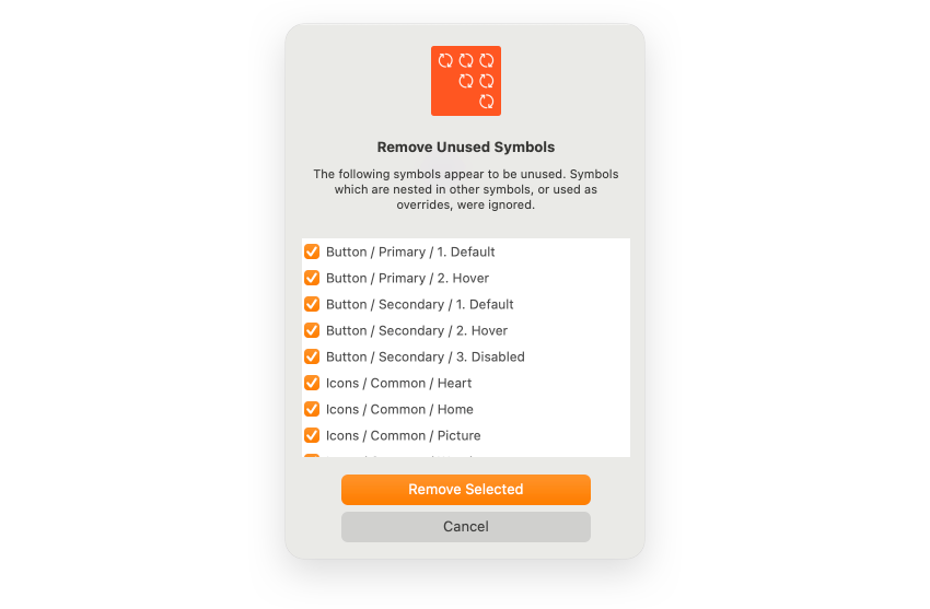 Remove Unused Symbols (Symbol Organizer)
